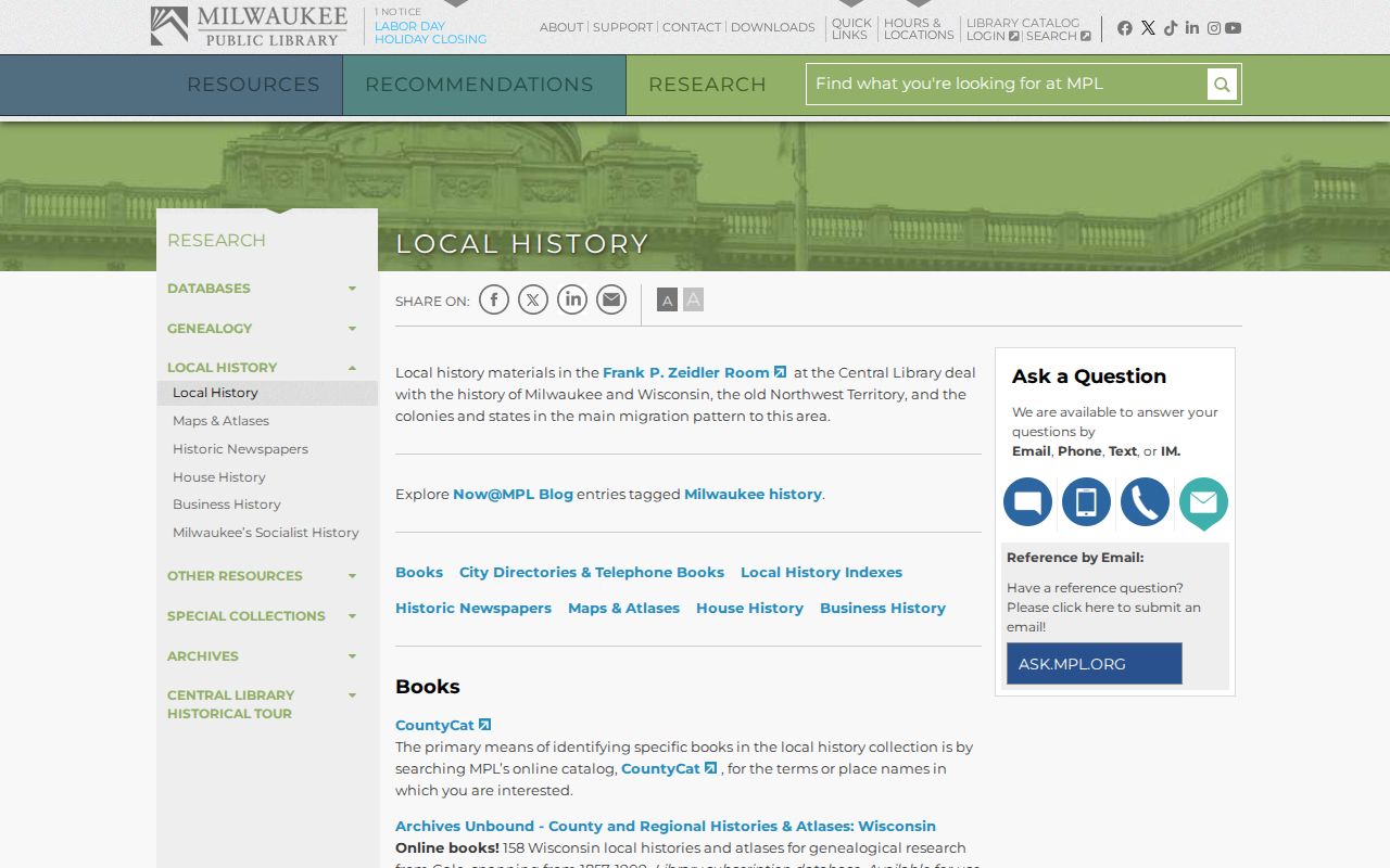 Oak Creek residents directory historical collection