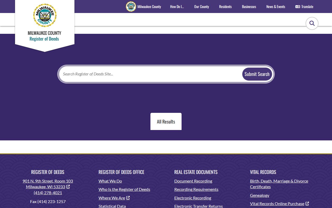 Oak Creek residents directory deed search route